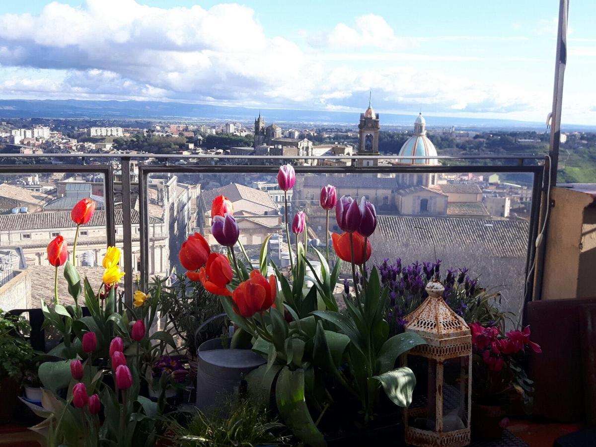 קלטג'ירונה Casa Tipica Siciliana Patronale Home Bedandbreakfast Tremetrisoprailcielo Camere Con Vista, Colazione Interna In Terrazzo Panoramico מראה חיצוני תמונה